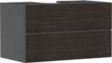 HANSGROHE Xevolos E Waschtischunterschrank 980 mm mattweiß/eiche dunkel grifflos PushOpen