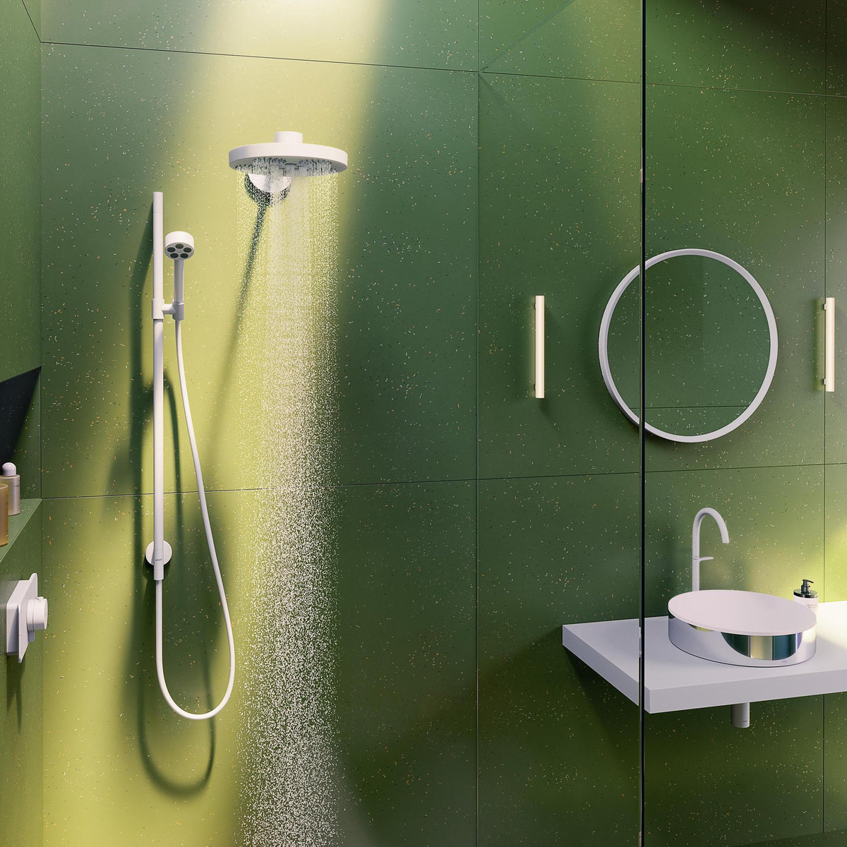 AXOR Designsiphon FLOWSTAR S in Chrom – Flaschensiphon mit 330 mm Wandabstand