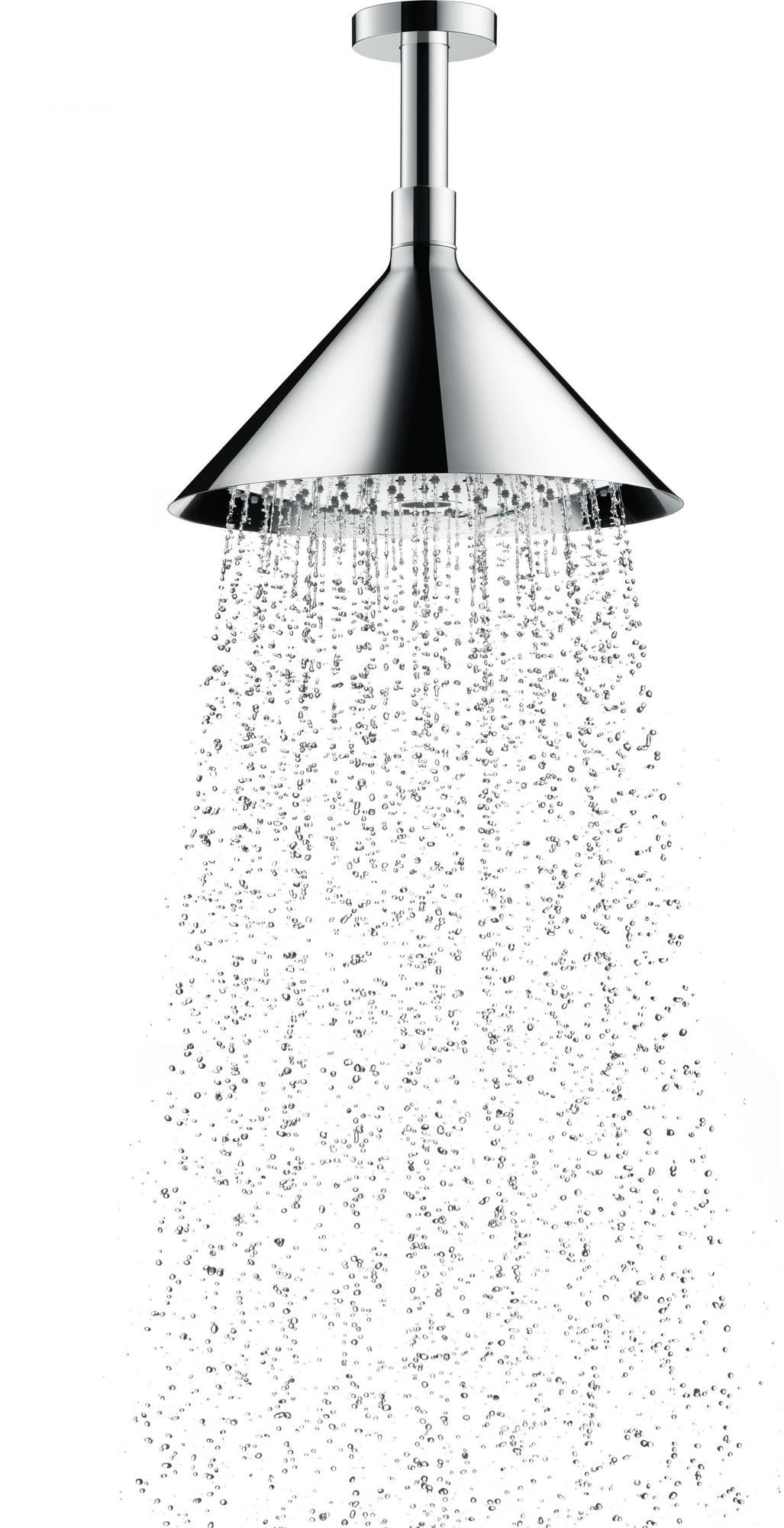 AXOR Kopfbrause 240 2jet von Hansgrohe – Chrom, Deckenmontage, Rain & RainAir