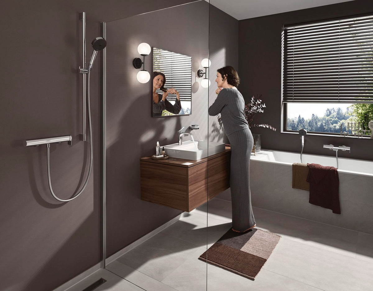 Hansgrohe Vivenis Einhebel-Brausemischer Aufputz Chrom – Temperaturbegrenzung & Keramikmischsystem