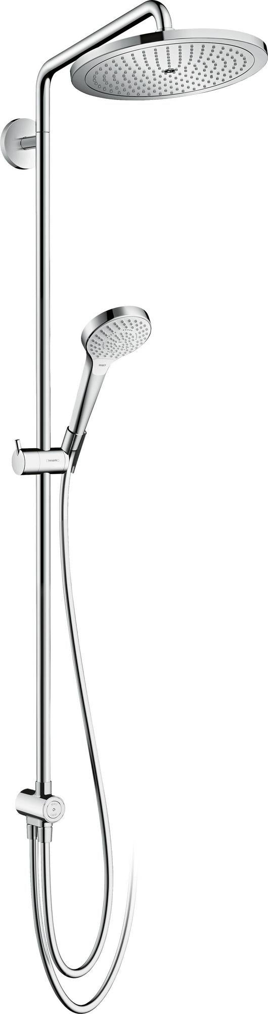 Hansgrohe Showerpipe Croma Select 280 Air 1Jet DN15 Chrom – Duschsystem mit 280 mm Kopfbrause und 3 Strahlarten