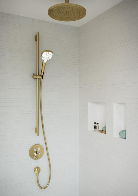 HANSGROHE HG Handbrause CROMA Select E 1jet brushed bronze – 110 mm, Rain, QuickClean