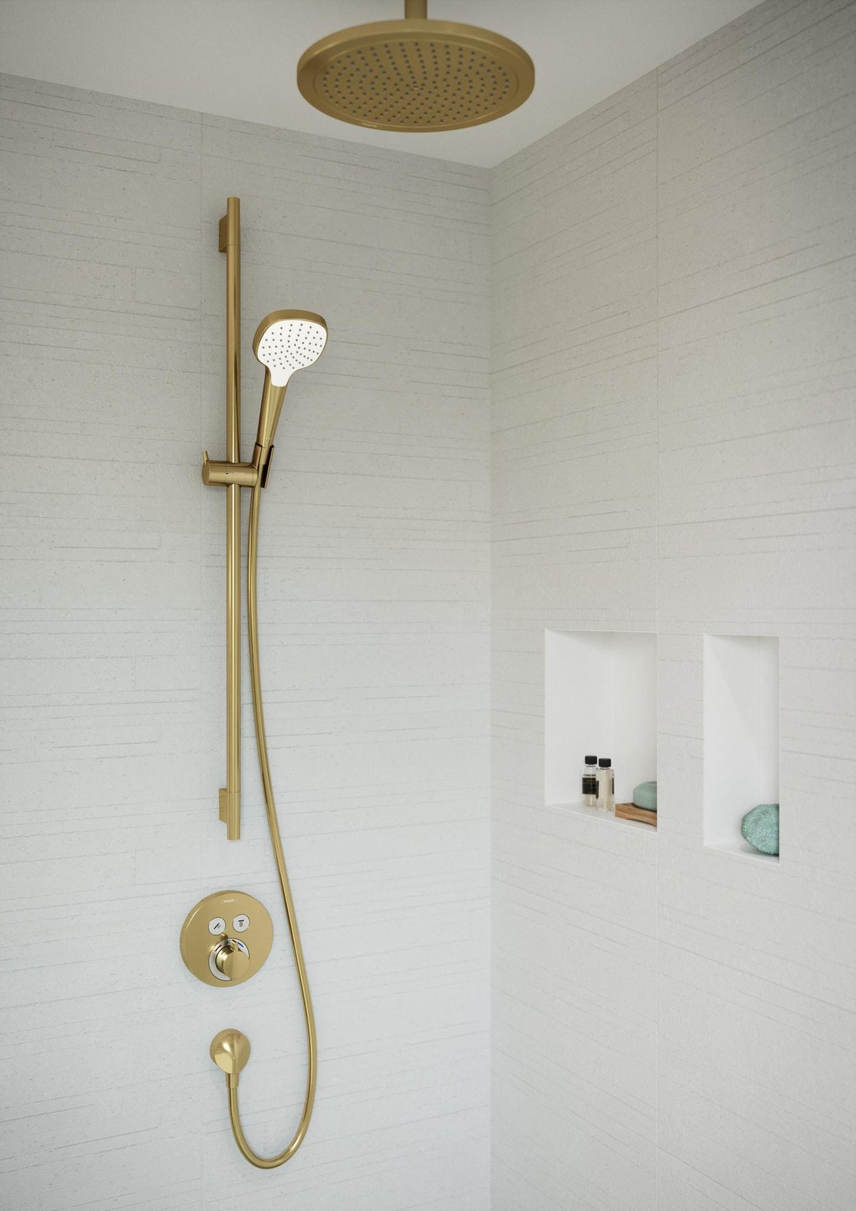 HANSGROHE XtraStoris Minimalistic Wandnische rahmenlos mattschwarz 300x150x100 mm