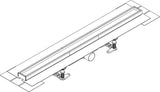 HANSGROHE RainDrain Compact Duschrinne 1200 mm Komplettset befliesbar
