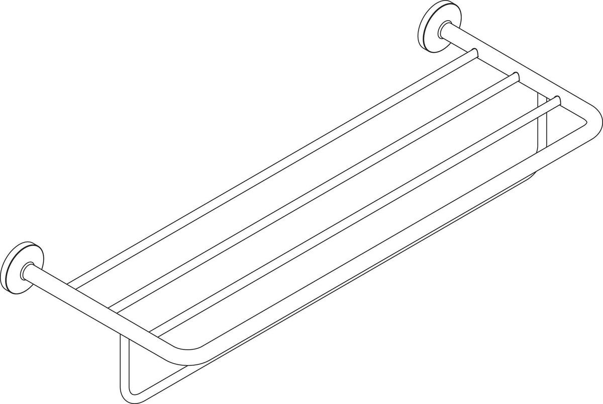 AXOR Universal Circular Handtuchablage mit Handtuchhalter, Chrom, 250 mm, Wandmontage