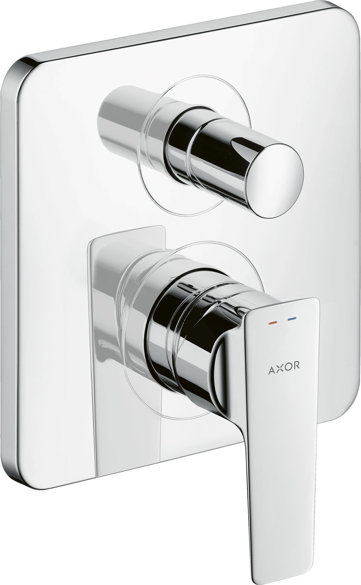 AXOR CITTERIO E DN 15 Einhebel-Wannenmischer Unterputz mit Umsteller – Chrom