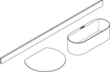 HANSGROHE WallStoris Badewannenset mattschwarz – Wandstange mit Ablage und Korb