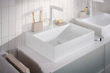 HANSGROHE Xevolos E Konsole 1570 mm mattweiß mit 2 Ausschnitten