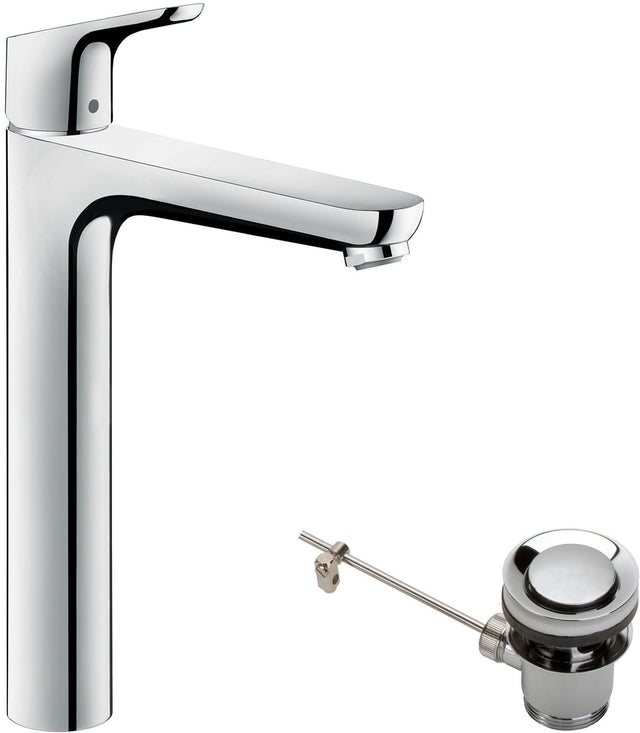 HANSGROHE Focus 230 Einhebel-Waschtischmischer mit Zugstangen-Ablaufgarnitur, chrom