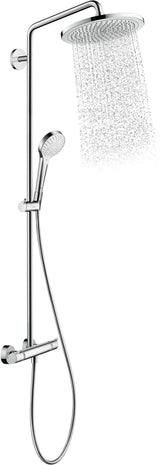 HANSGROHE Showerpipe Croma Select 280 Air mit Thermostat – Chrom, 1 Strahl, 280 mm Kopfbrause