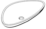 AXOR Massaud Aufsatzwaschschüssel 800 mm von Hansgrohe – Mineralguss weiß, oval, ohne Hahnloch