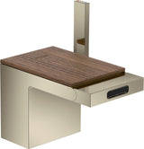 AXOR MyEdition Platte 150 in Leder – Abnehmbare Design-Abdeckung für Waschtischarmaturen