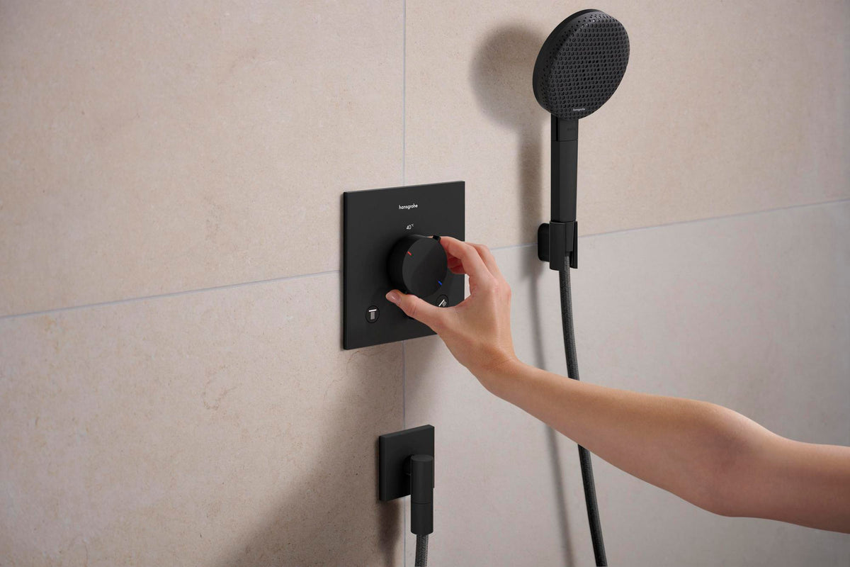 HANSGROHE Porter Fine Brausehalter – Wandhalterung aus Metall für konische Brauseschläuche