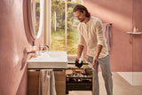 HANSGROHE Xarita S Wandspiegel 700x700 mm mattweiß mit LED-Beleuchtung und IR-Sensor