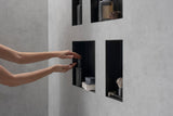 HANSGROHE XtraStoris Minimalistic Wandnische rahmenlos mattschwarz 300x150x100 mm