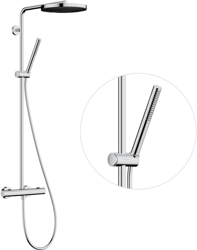 HANSGROHE Showerpipe Pulsify S Puro 1 Jet mit Thermostat in Chrom