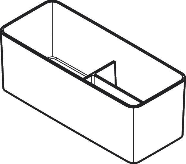 HANSGROHE IntraStoris Schubkasteninneneinteilung Basis Set 100/345 mattschwarz für Xelu & Xevolos