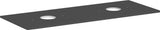 HANSGROHE Xelu Q Konsole 1360 mm weiß hochglanz mit 2 Ausschnitten ohne Hahnloch