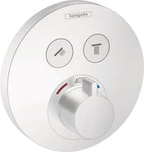 HANSGROHE ShowerSelect S Unterputz-Thermostat für 2 Verbraucher, Chrom, Select-Button