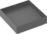 HANSGROHE Aufsatzwaschtisch Xuniva Evo E 400x400mm matt Schwarz ohne Hahnloch