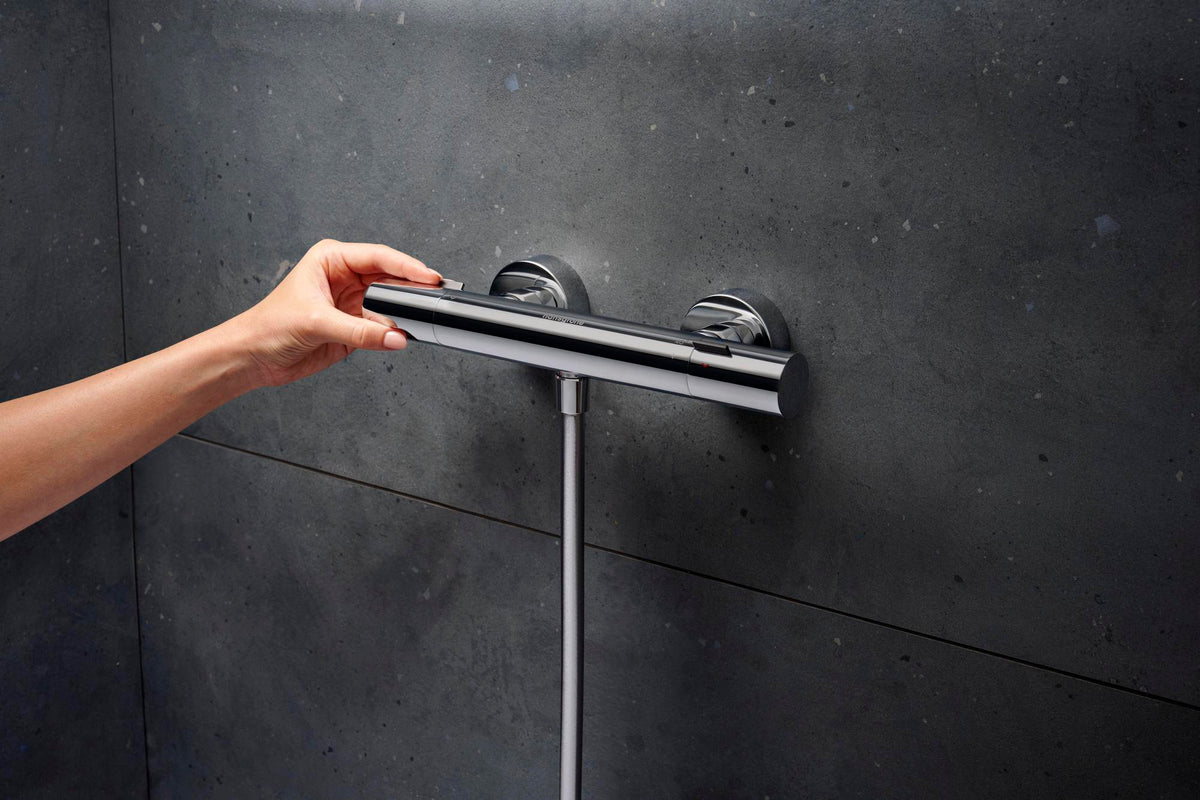HANSGROHE Ecostat Fine Brausethermostat Aufputz mit thermischer Desinfektion, Chrom