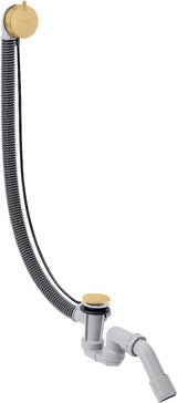 AXOR FLEXAPLUS S Ab-/Überlaufgarnitur mit Fertigset – polished gold optic für Sonderwannen