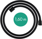 Hansgrohe Designflex Textilbrauseschlauch 160 cm Chrom – Recycled PET, Knickgeschützt, Drehwirbel