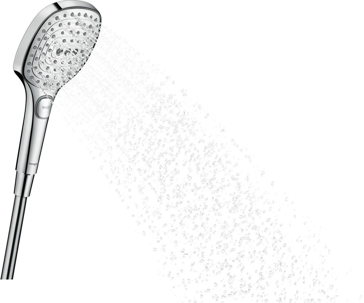 HANSGROHE Raindance Select E 120 3jet Handbrause mit Select-Taste und QuickClean in Chrom