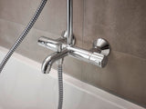 HANSGROHE Showerpipe VERNIS Blend 200 1jet mit Wannenthermostat EcoSmart chrom