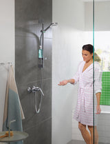 HANSGROHE Crometta Vario Brauseset weiß/chrom mit Unica´Croma Brausestange 650 mm