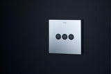 AXOR ShowerSelect Square UP Ventil für 3 Verbraucher – chrom, Select-Button, eckig