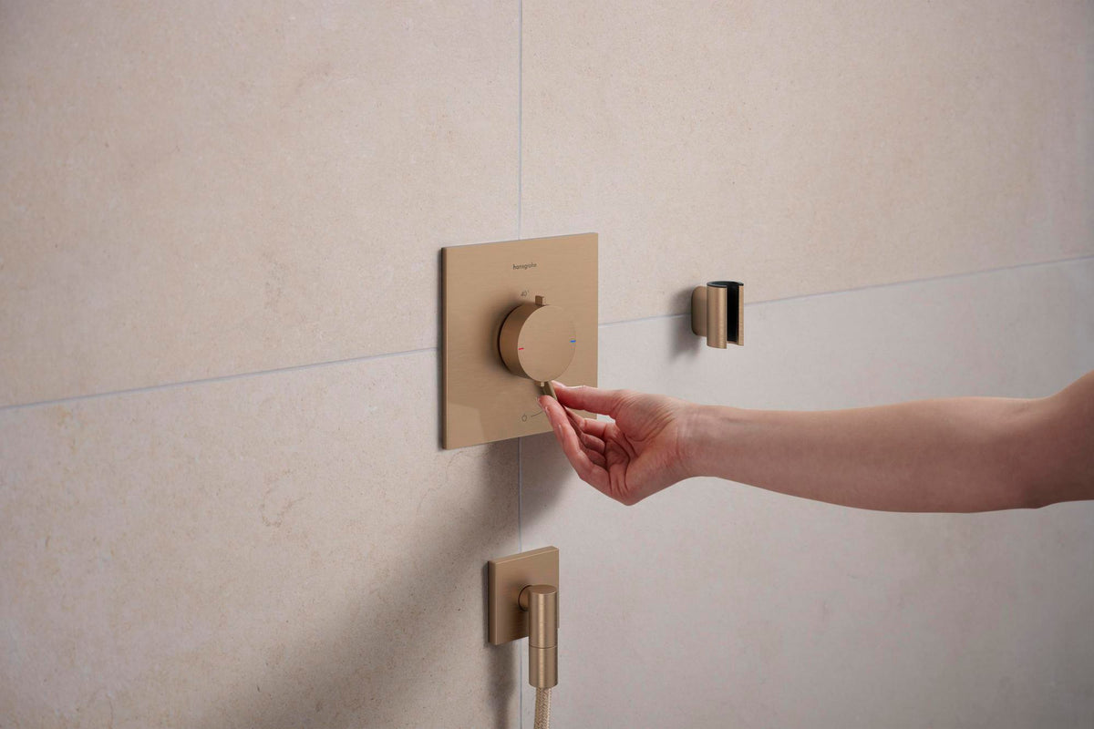 HANSGROHE Porter Fine Brausehalter – Wandhalterung aus Metall für konische Brauseschläuche