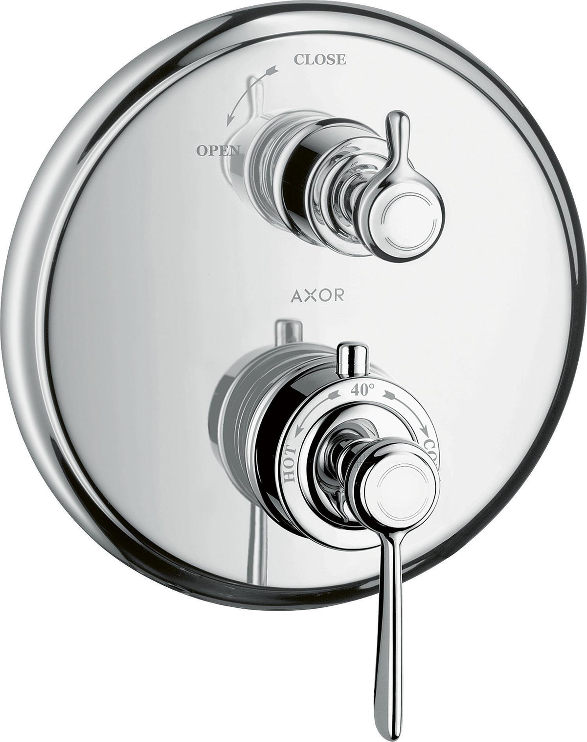 AXOR MONTREUX Thermostat Unterputz mit Abstellventil und Hebelgriff Chrom