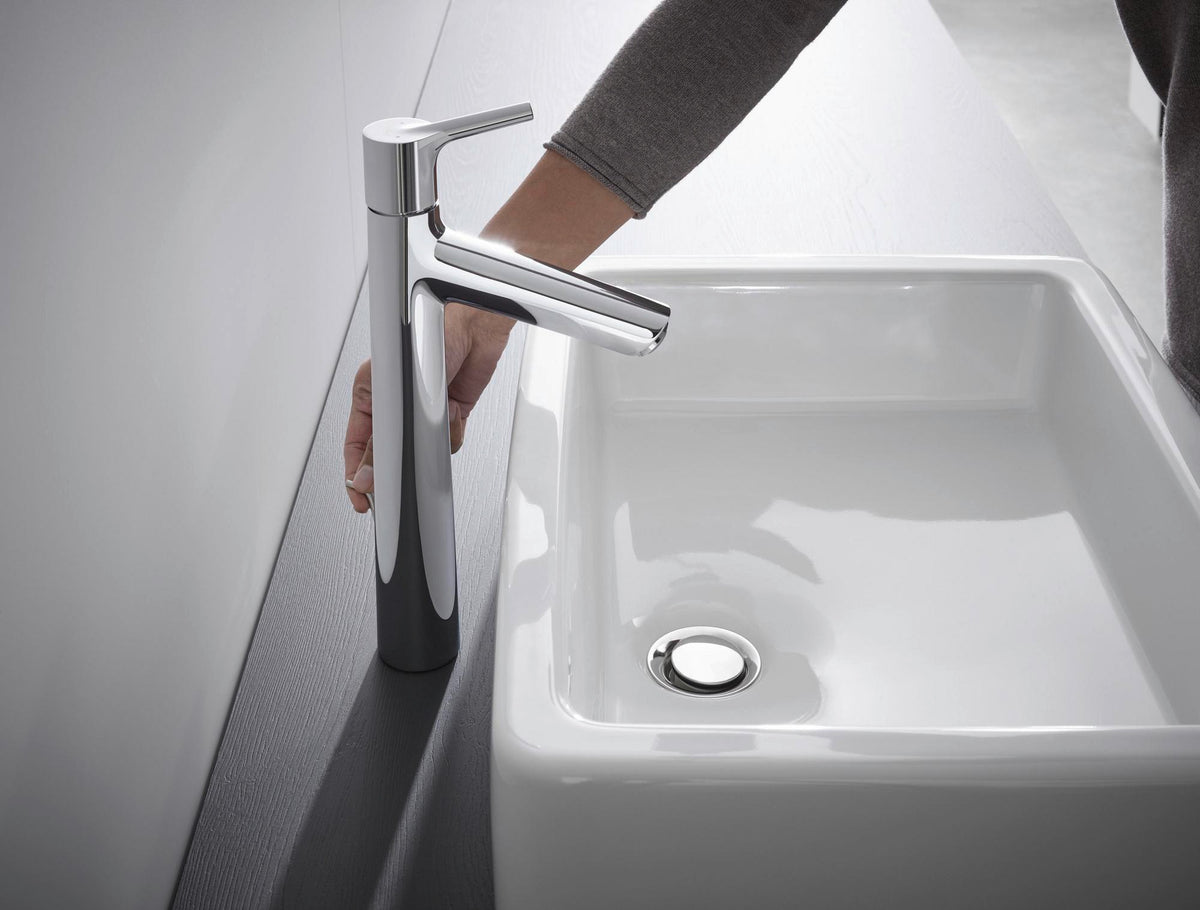 HANSGROHE Talis S Einhebel-Waschtischmischer 190 chrom mit Zugstangen-Ablaufgarnitur