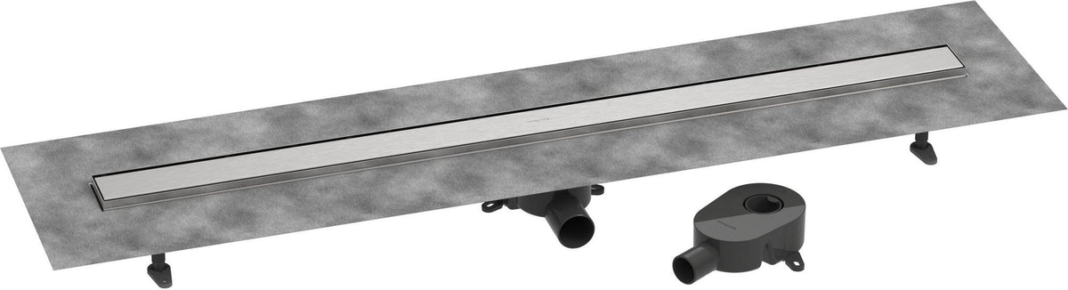 Hansgrohe RainDrain Go Komplettset Duschrinne 1200 mm rückseitig befliesbar für Stand- und flache Installation