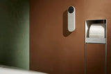HANSGROHE XtraStoris Rock Toilettenbürstenhalter mit Papierhalter, befliesbare Tür, mattweiß