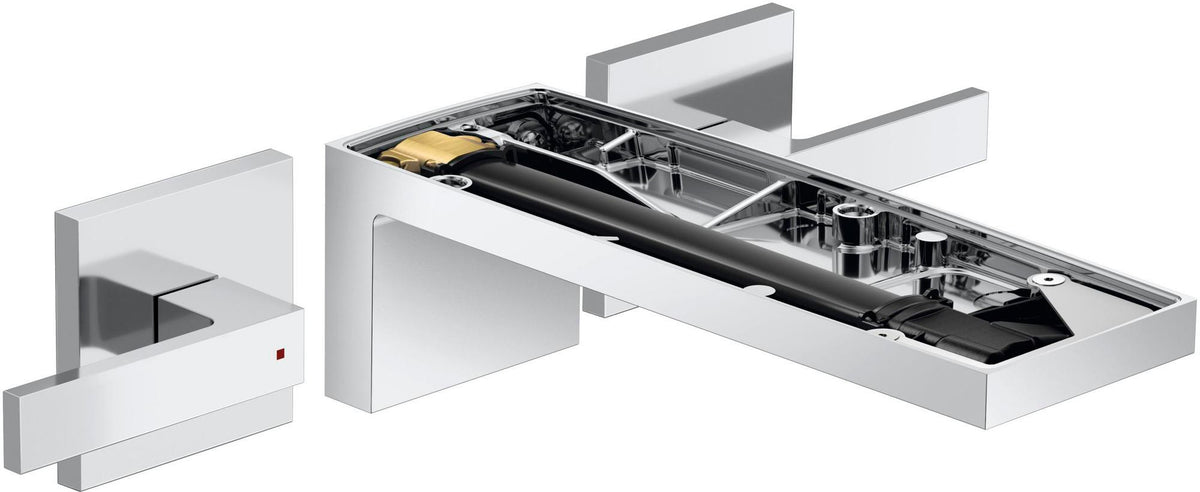 AXOR MYEDITION 3-Loch-Waschtischmischer mit Push-Open Ablaufgarnitur in Chrom