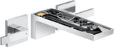 AXOR MYEDITION 3-Loch-Waschtischmischer mit Push-Open Ablaufgarnitur in Chrom