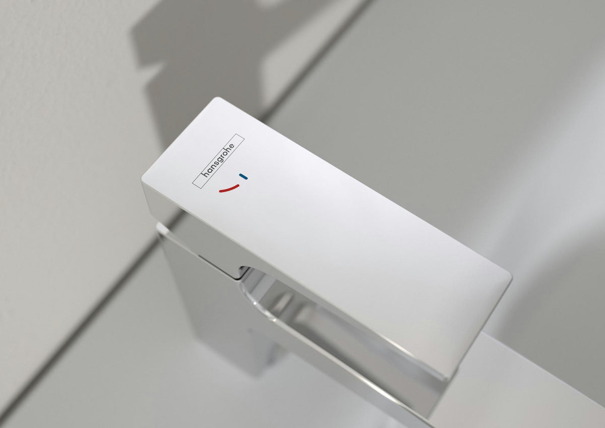 HANSGROHE METROPOL 100 Einhebel-Waschtischmischer DN 15 chrom CoolStart mit Push-Open Ablaufgarnitur