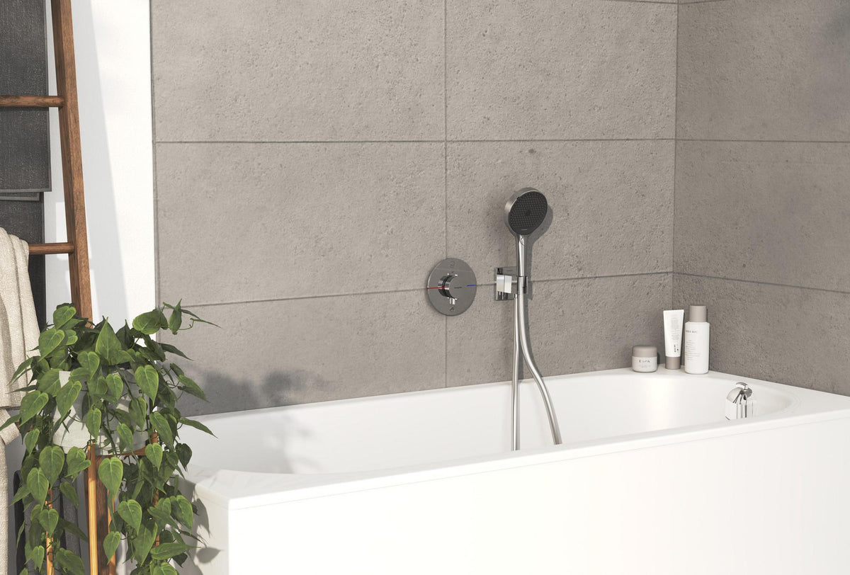 HANSGROHE ShowerSelect Comfort Q Thermostat UP Chrom – 2 Verbraucher, Select-Tasten, Mengensteuerung