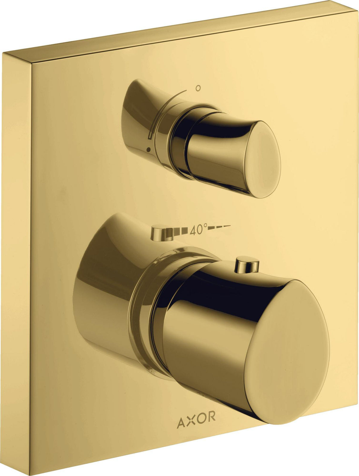 AXOR Starck Organic UP Thermostat mit Absperrventil – Chrom, 1 Verbraucher, quadratisch