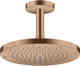 AXOR Kopfbrause 245 1 Jet EcoSmart Chrom – Rain-Duschkopf für Wand- und Deckenmontage