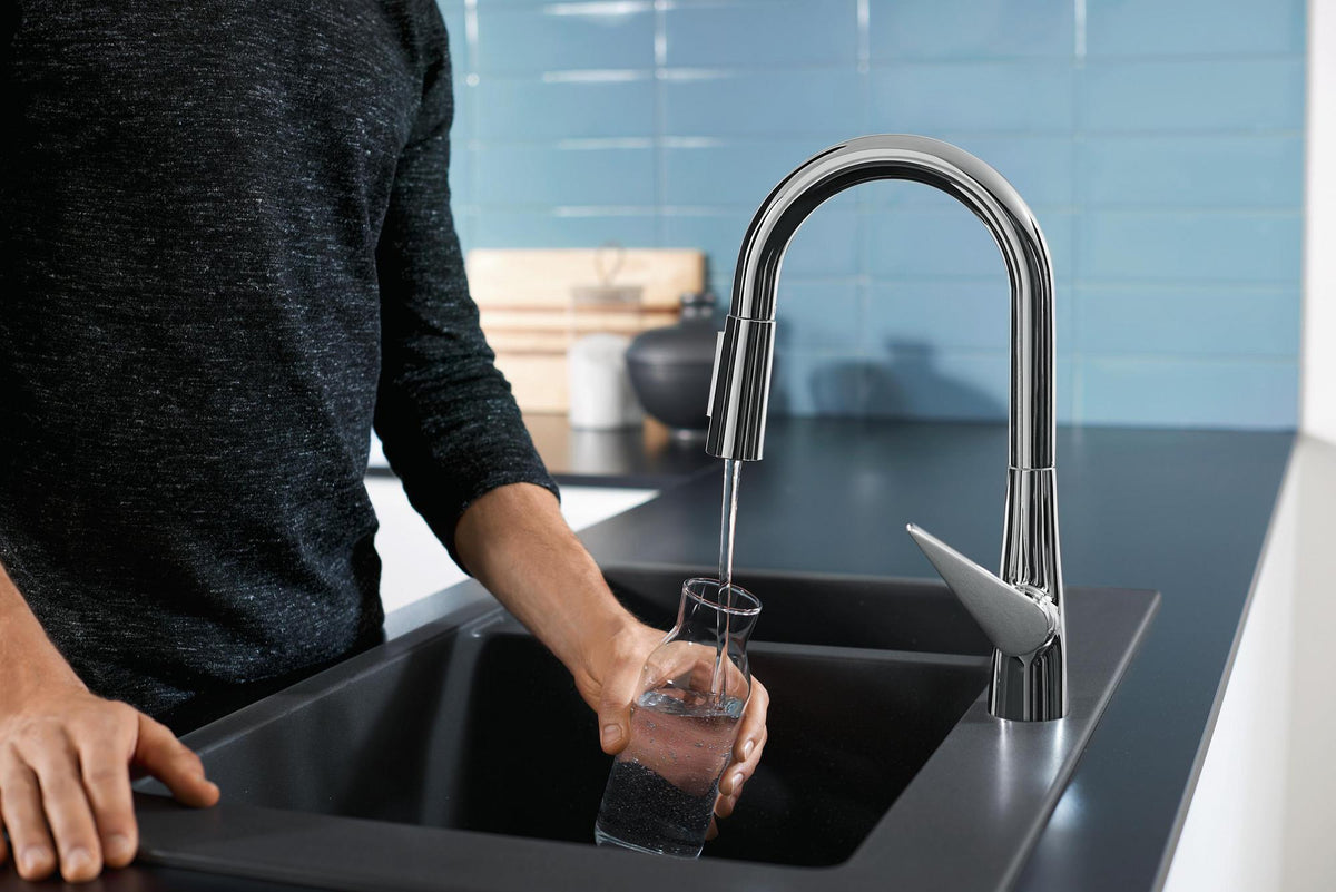 HANSGROHE HG Einhebel-Küchenmischer 160 TALIS S DN 15 mit sBox und Ausziehbrause chrom
