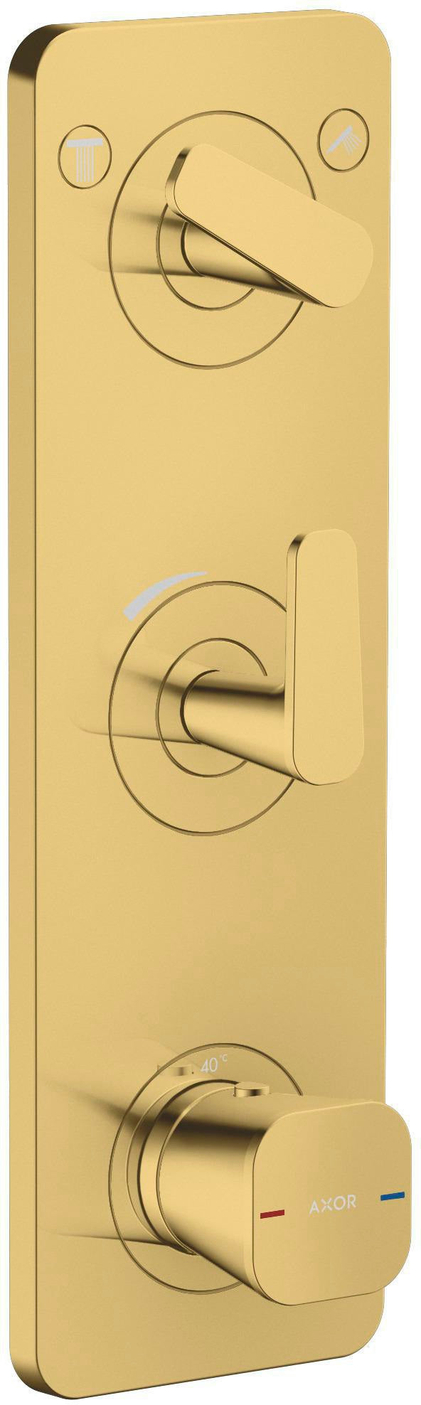 AXOR Citterio C Fertigmontageset Thermostatmodul Unterputz für 2 Verbraucher Chrom