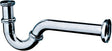 hansgrohe Bidet-Röhrensiphon Standardmodell chrom – P-Siphon mit 275 mm Wandabstand