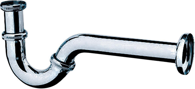 hansgrohe Bidet-Röhrensiphon Standardmodell chrom – P-Siphon mit 275 mm Wandabstand
