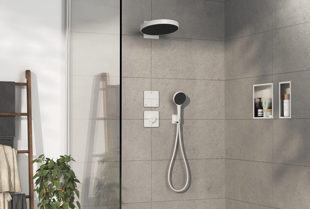 HANSGROHE ShowerSelect Comfort Q Thermostat chrom – 1 Verbraucher, Select-Taste, Mengensteuerung
