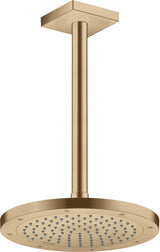 AXOR Decken-Anschlussstück 300 mm DN 15 eckig brushed brass