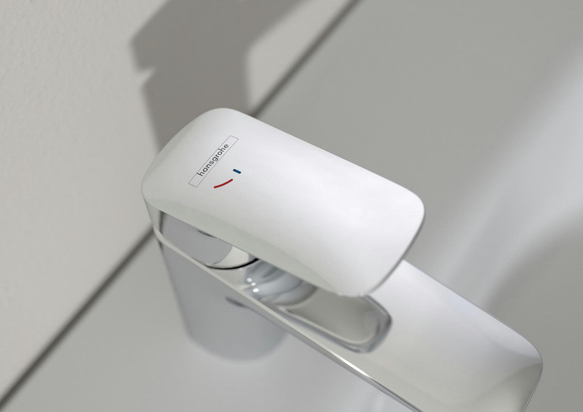 HANSGROHE Logis 100 Einhebel-Waschtischmischer DN 15 mit CoolStart und Zugstangen-Ablaufgarnitur, chrom
