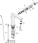 HANSGROHE Tecturis E Einhebel-Waschtischmischer 110 mit ComfortZone und CoolStart in Chrom